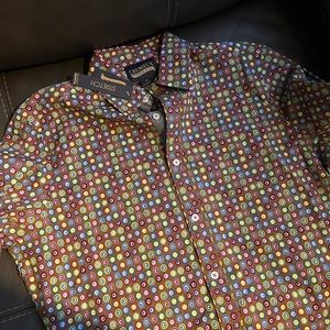 Cremieux long sleeve polka dot size M